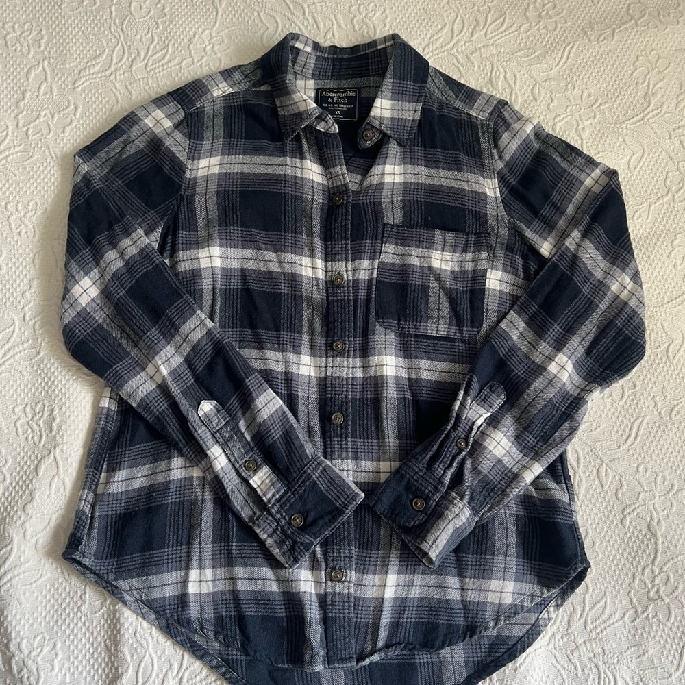 Abercrombie and Fitch Navy flannel